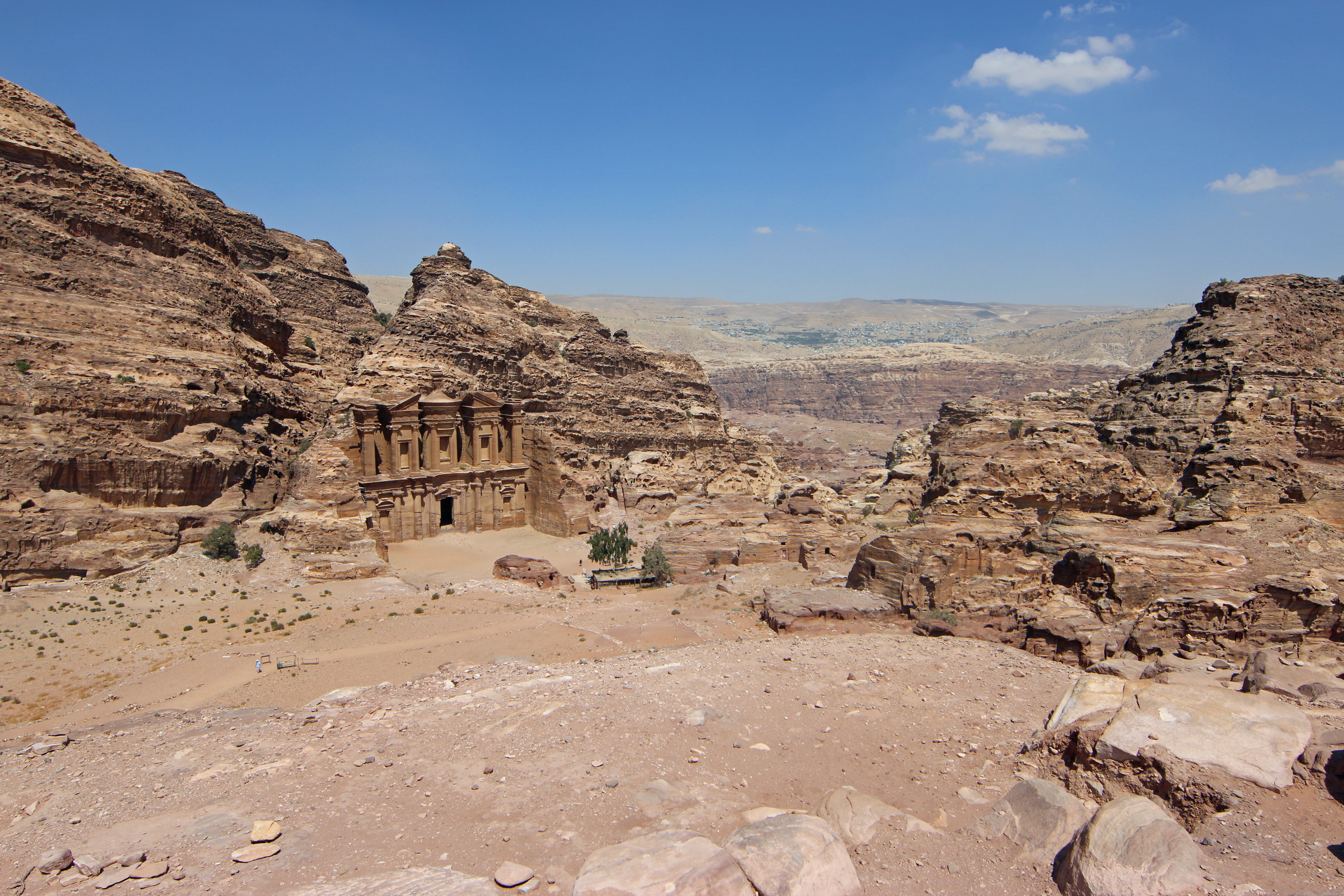 Petra's Monastery after climbing enough stairs to reach Heaven, the view was...well, heavenly.